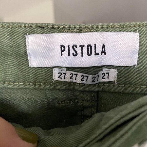 REVOLVE PISTOLA Pamela Drawstring Twill Olive Green Pants Size S - Picture 4 of 8